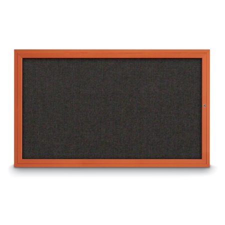 United Visual Products Hinge-less Radius Corkboard, 18"x24", Black Alum Frame/Amethyst UVEB1824R-BLACK-AMETHY
